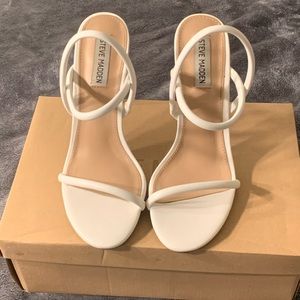 Steven Madden Carolina White High Heels